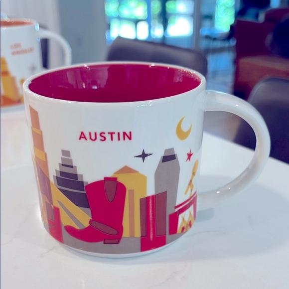 STARBUCKS “YOU ARE HERE” AUSTIN TEXAS MUG 💛🧡❤️ - Picture 1 of 1